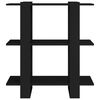 vidaXL Estantería/divisor de espacios negro 80x30x87 cm