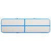 vidaXL Esterilla inflable de gimnasia con bomba PVC azul 600x100x15 cm