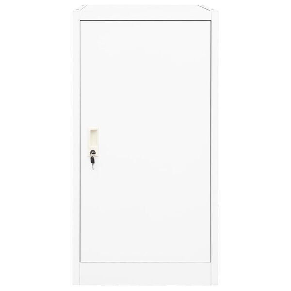 vidaXL Armario para sillas de montar acero blanco 53x53x105 cm