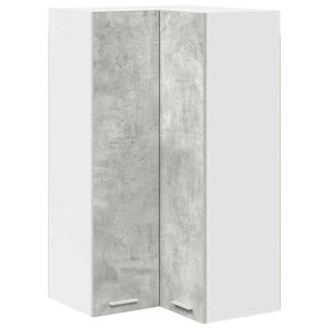 vidaXL Mueble colgante con puerta Gris Concreto y 57 x 57 x 100 cm