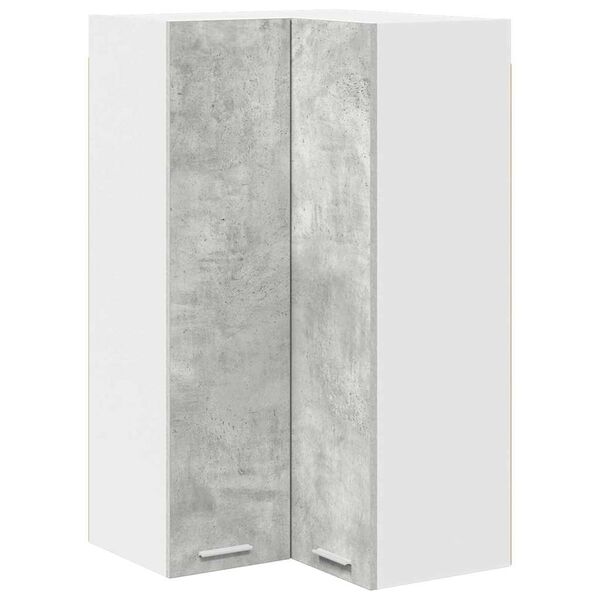 vidaXL Mueble colgante con puerta Gris Concreto y 57 x 57 x 100 cm
