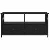 vidaXL Gabinete de TV con caj&oacute;n Roble Negro 90 x 33 x 45 cm