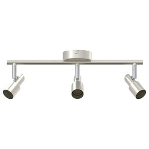 vidaXL Foco de techo con focos N&iacute;quel 39 x 10,5 x 10,5 cm Acero