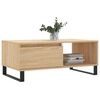 vidaXL Mesa de centro madera contrachapada roble Sonoma 90x50x36,5 cm