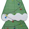 vidaXL Árbol de Navidad iluminado con 3 cajas de regalo 2D blanca cálida