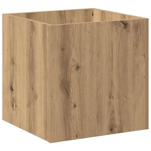 vidaXL Jardinera de madera contrachapada roble artesanal 40x40x40 cm