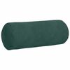 vidaXL Cojines Bolster 2 pcs Verde oscuro &Oslash; 15 x 40 cm Tela de pana