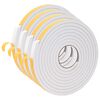 vidaXL Cinta de espuma autoadhesiva 4 uds. Blanco 15mm x 5m Espuma CR