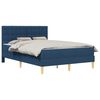 vidaXL Estructura de cama con colch&oacute;n Azul 140 x 200 cm tela