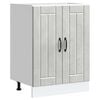 vidaXL Mueble bajo fregadero Lucca madera contrachapada gris hormig&oacute;n