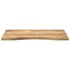 vidaXL Tablero de escritorio con curva madera mango rugosa 90x50x2,5cm