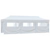 vidaXL Carpa de fiestas pop-up plegable con 8 paredes blanco 3x9 m