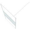 vidaXL Mampara de ducha vidrio ESG transparente blanco 100x195 cm