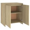 vidaXL Aparador de madera contrachapada roble Sonoma 70x41x75 cm