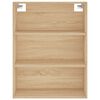 vidaXL Aparador alto madera contrachapada color roble 69,5x34x180 cm