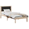 vidaXL Estructura de cama Negro 80 x 200 cm Madera de pino macizo