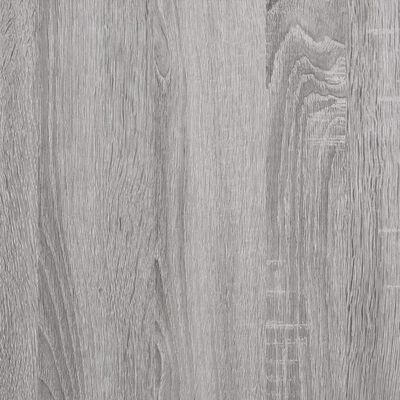vidaXL Estantería de pared 3 niveles madera gris Sonoma 30x25x100 cm