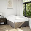 vidaXL Estructura de cama sin colch&oacute;n tela gris taupe 120x200 cm
