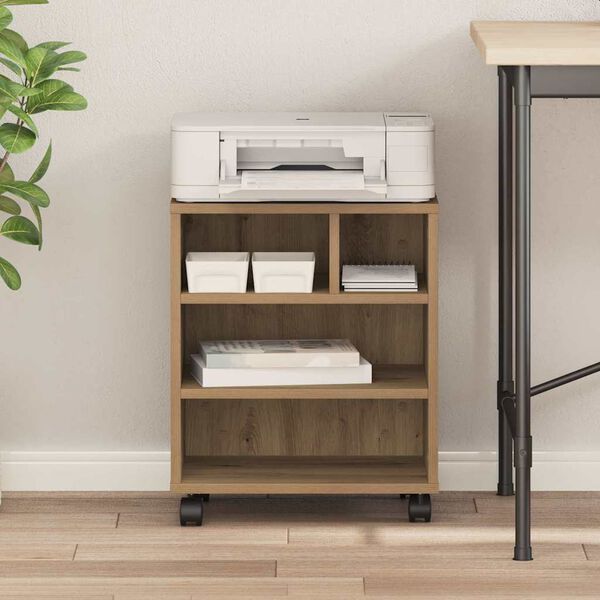 vidaXL Soporte para Impresora Roble artisan 41 x 32 x 48 cm