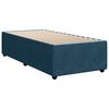 vidaXL Cama box spring con colch&oacute;n terciopelo azul oscuro 90x190 cm