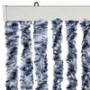 vidaXL Cortina mosquitera azul y blanco chenilla 56x200 cm