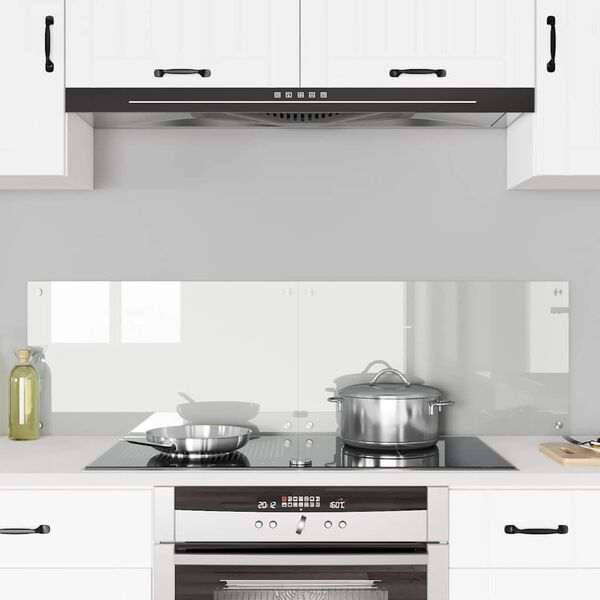 vidaXL Salpicadero de cocina 2 pcs Transparente 70 x 40 cm