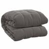 vidaXL Manta con peso tela gris 200x200 cm 13 kg