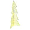 vidaXL &Aacute;rbol de Navidad 100 LED Blanco C&aacute;lido 120 cm PET
