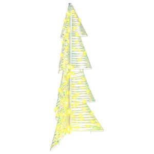 vidaXL &Aacute;rbol de Navidad con 100 LED C&aacute;lido 120 cm PET