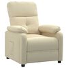 vidaXL Sill&oacute;n reclinable de tela crema