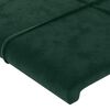 vidaXL Estructura cama sin colch&oacute;n terciopelo verde oscuro 140x190 cm