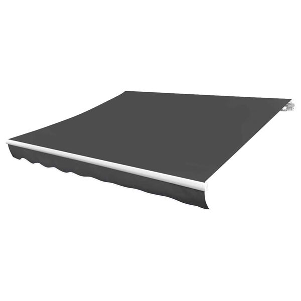 vidaXL Toldo de lona blanco gris antracita 4x3 m