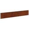 vidaXL Borde de C&eacute;sped 10 pcs 100 x 18 cm Acero Oxidado