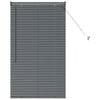 vidaXL Persianas venecianas Gris oscuro 130 x 70 cm Aluminio
