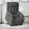 vidaXL Sill&oacute;n el&eacute;ctrico reclinable elevable de tela gris oscuro