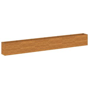 vidaXL Jardinera elevada 578x50x69 cm Acero Corten