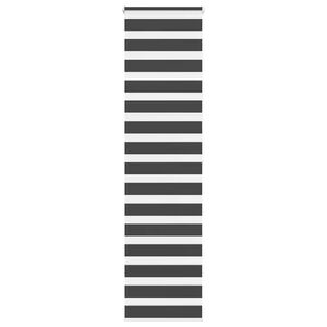 vidaXL Estor cebra negro 65x200 cm tejido ancho 60,9 cm poli&eacute;ster