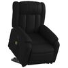 vidaXL Sillón reclinable de masaje de pie cuero artificial negro