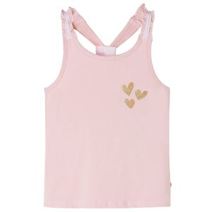 vidaXL Camiseta de tirantes infantil rosa claro 104
