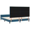 vidaXL Cama tipo Box Spring Azul Oscuro 180 x 200 cm Terciopelo