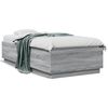 vidaXL Estructura de cama madera de ingenier&iacute;a gris Sonoma 75x190 cm