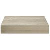 vidaXL Estantes flotantes de pared 4 uds MDF roble 23x23,5x3,8 cm