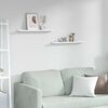 vidaXL Estante de pared con estante 2 pcs M&aacute;rmol 60 x 9 x 3 cm