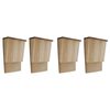 vidaXL Casas para murci&eacute;lagos 4 unidades de madera 22x12x34 cm