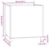 vidaXL Jardineras con patas 2 udss acero corten oxidado 50x50x50 cm