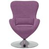vidaXL Sill&oacute;n huevo Morado Terciopelo