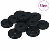 vidaXL adecuado para arandelas planas 12 pcs Negro &empty;15 x 3 mm