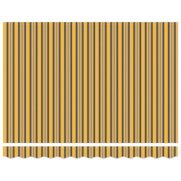 vidaXL Toldo Retr&aacute;ctil Amarillo y Gris 300 x 250 cm Poli&eacute;ster y metal