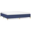 vidaXL Cama sin colch&oacute;n tela azul 200x200 cm