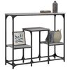 vidaXL Mesa consola madera de ingeniería gris Sonoma 89,5x28x76 cm
